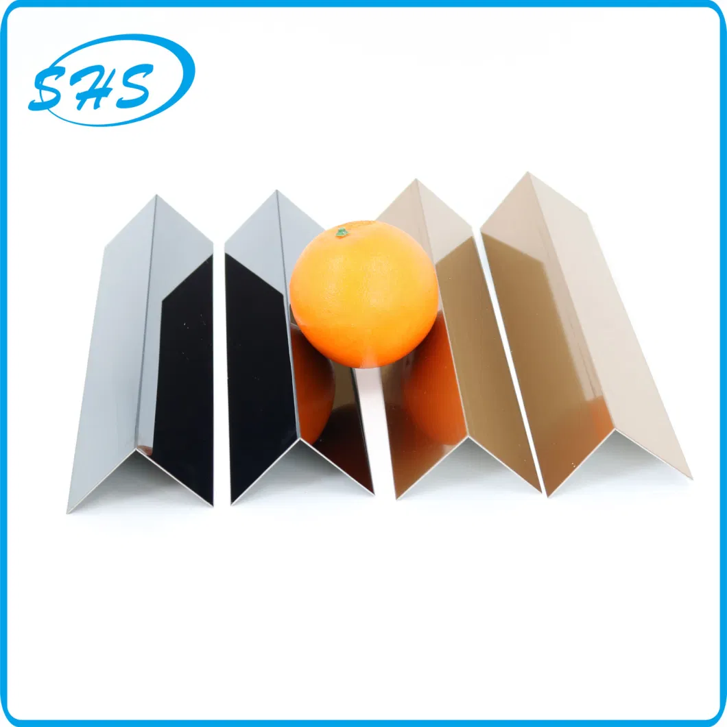 Stainless Steel V-Shape Angle Trims as Accessories for Tile Corners and Wall Corners