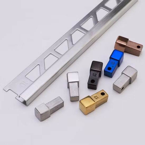 Niuyuan Factory Accessoires de carrelage en métal en acier inoxydable bordure de carrelage pour mur de décoration de meubles de sol 201 304 profils de carreaux de céramique