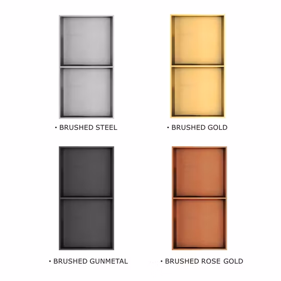 Niche de douche de salle de bains personnalisée en acier inoxydable 304, simple, Double, trois, or noir